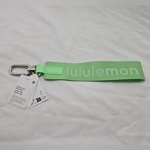 NWT Lululemon Never Lost Keychain Keyfob in Citra Lime and White